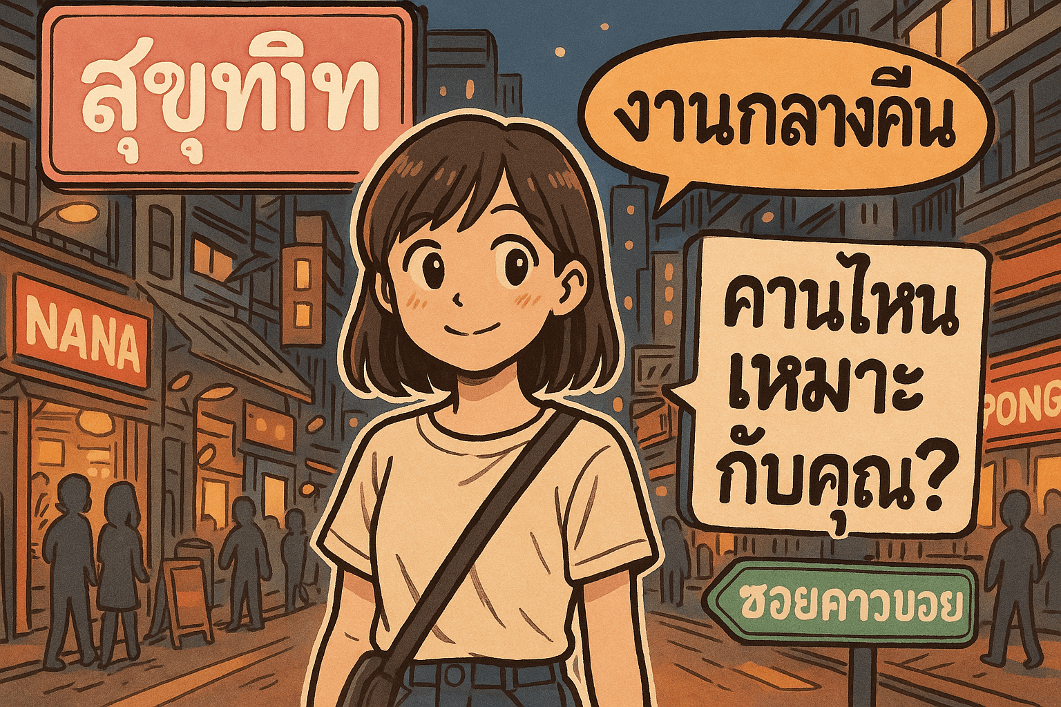งานกลางคืนย่านสุขุมวิท ทำเลไหนเหมาะกับคุณ? เปรียบเทียบข้อดีข้อเสียแต่ละโซน