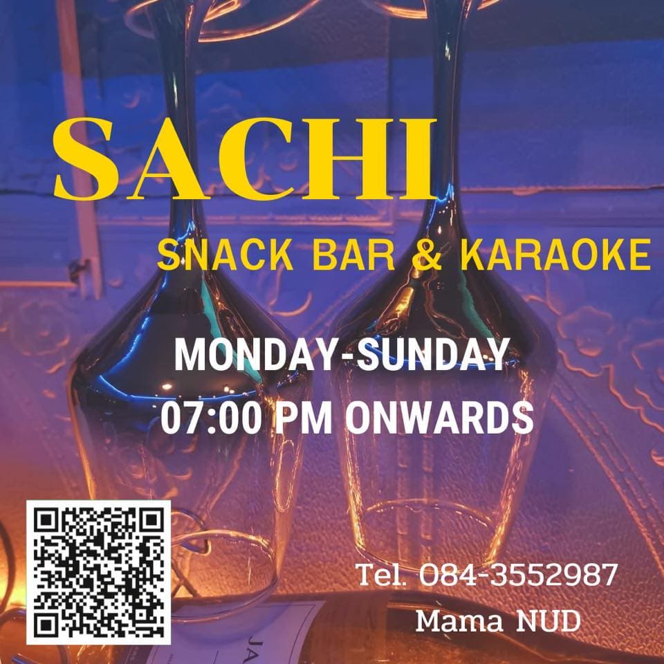 ภาพถ่ายแสดงการตกแต่งภายนอก ภายใน พนักงาน และบรรยากาศของSachi snack bar